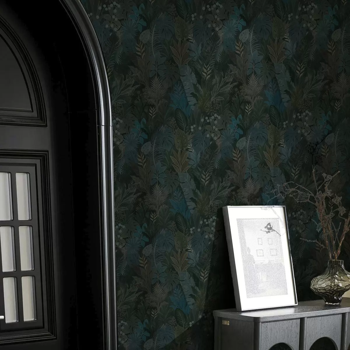 Tapeet Tumeroheline troopiline lehestik siniste aktsentidega a00327