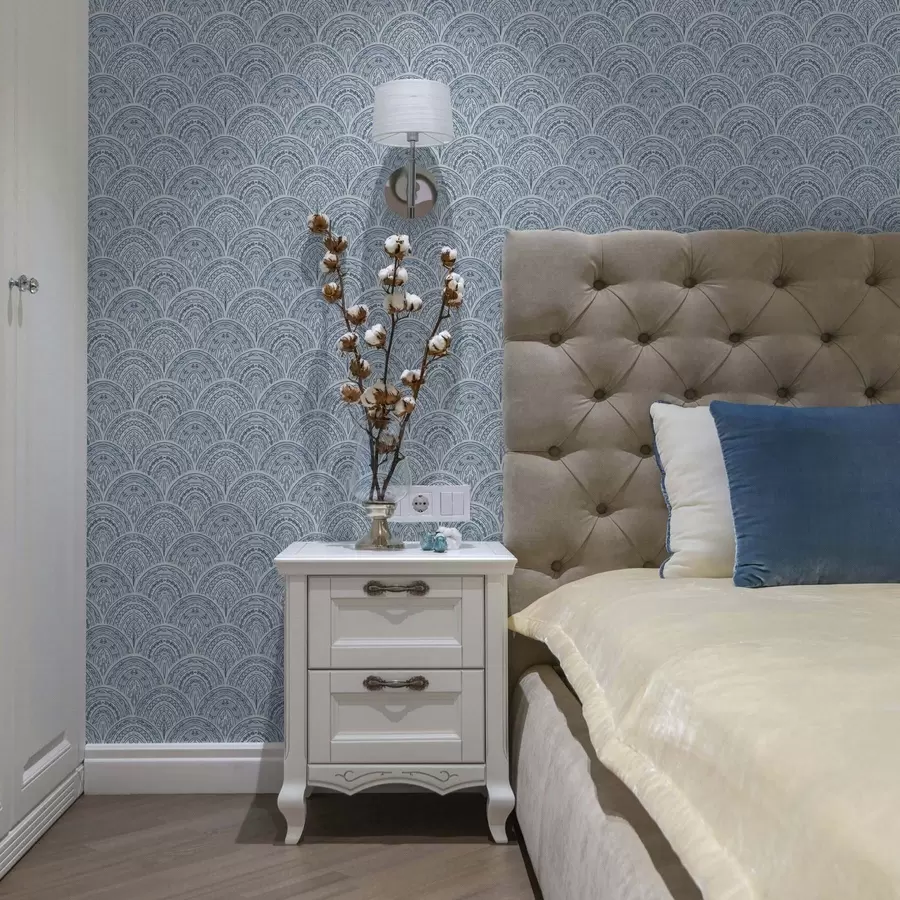 Fototapeedid Sinine ornament kaarte ja mustritega a00332