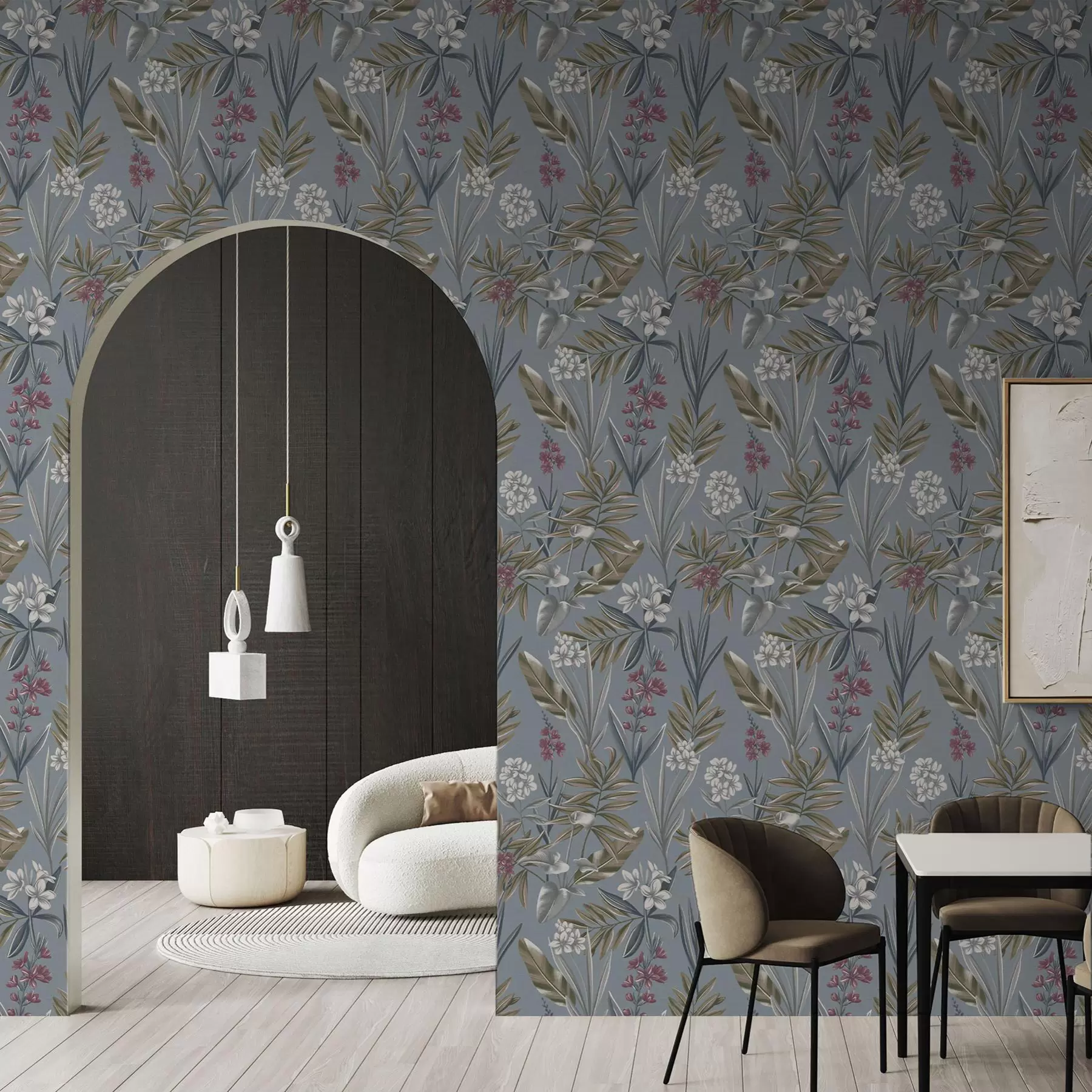 Fototapeedid Lilleõied sinihallil taustal a00350