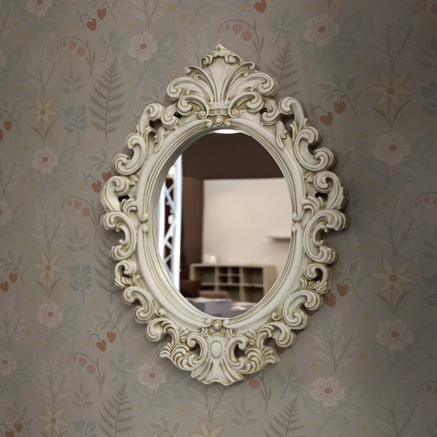 Fototapeedid Pastelsed lilled ja marjad helehallil taustal a00406