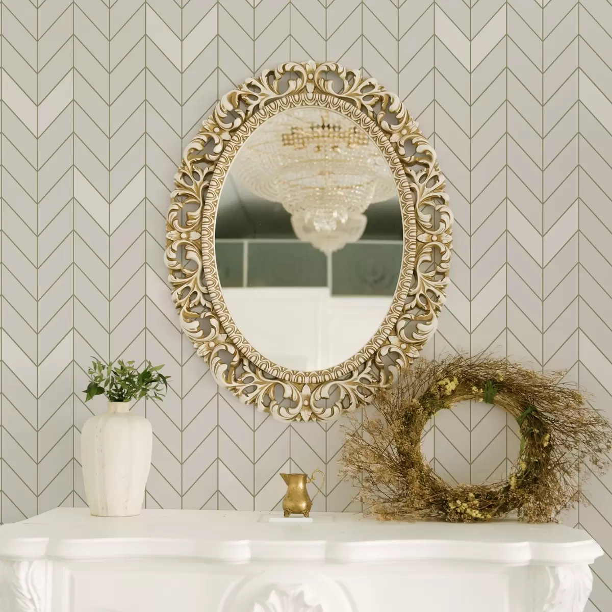 Tapeet Geomeetriline muster õhukeste joontega a00487