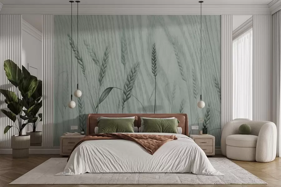 Fototapeedid Nisu kõrvad tekstuurilisel taustal w04437v2