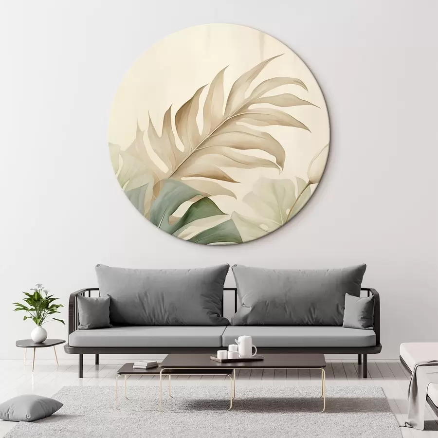 Pilt Troopilised lehed heledal taustal r45617