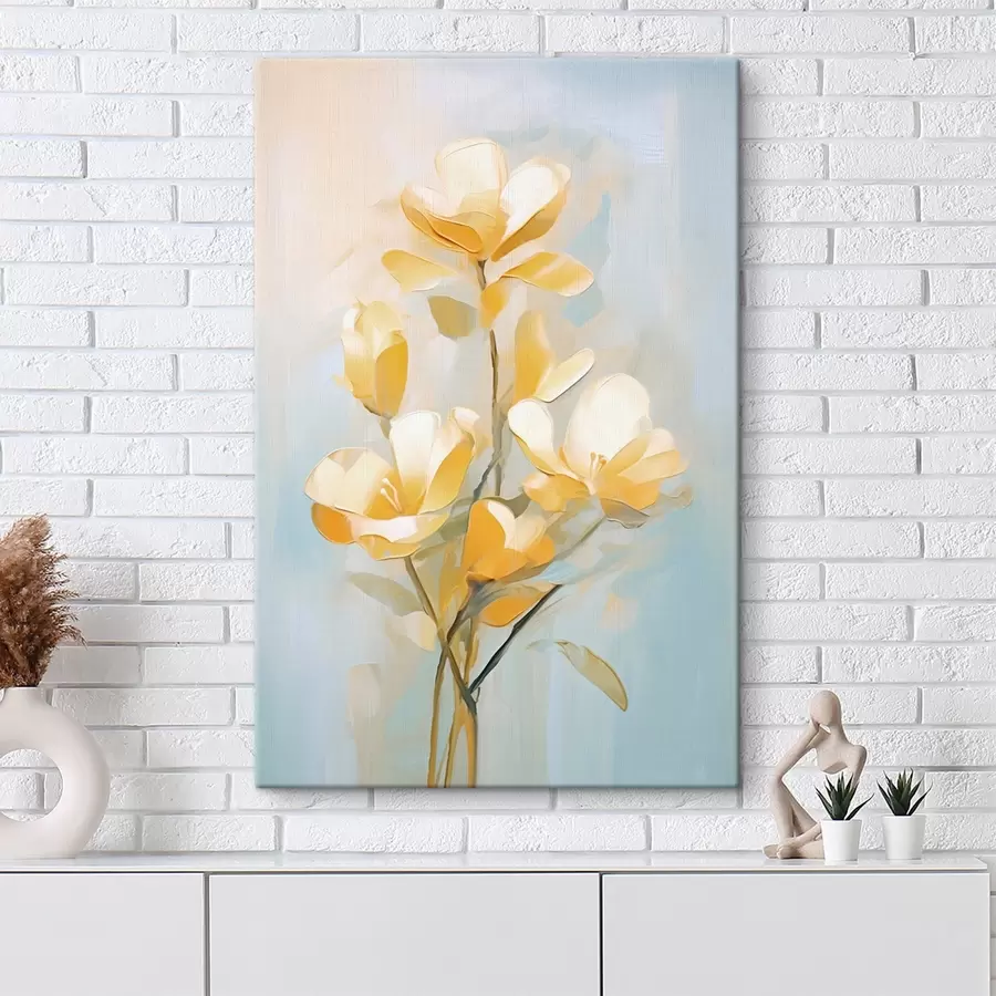 Pilt Lillemotiiv: helekollase ja sinise tooniga kimp s45540