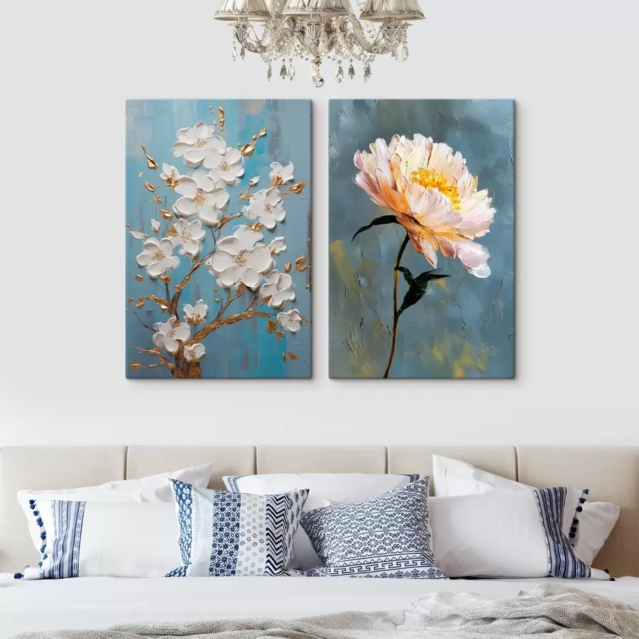 Pilt Lilleõie ja pioon: reljeefne kompositsioon m00637