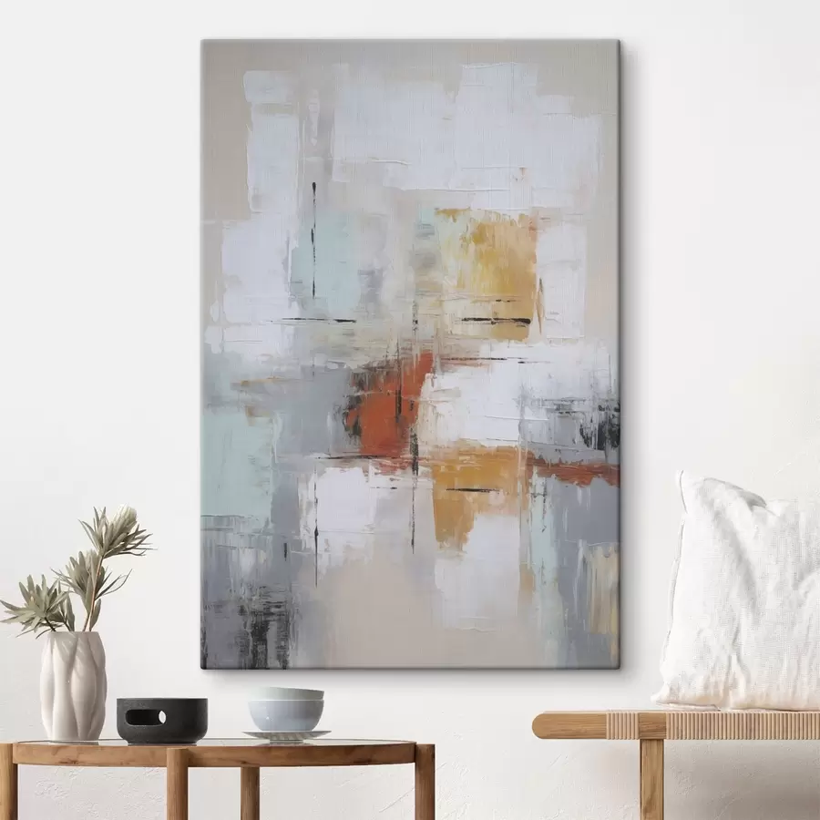 Pilt Abstraktsiooni imitatsioon maali ja hõõrdumistega s45634