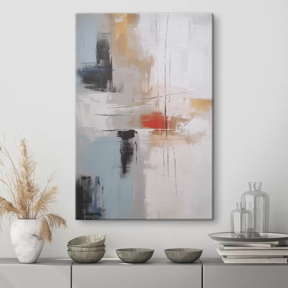 Pilt Abstraktsiooni imitatsioon maali ja hõõrdumistega s45635