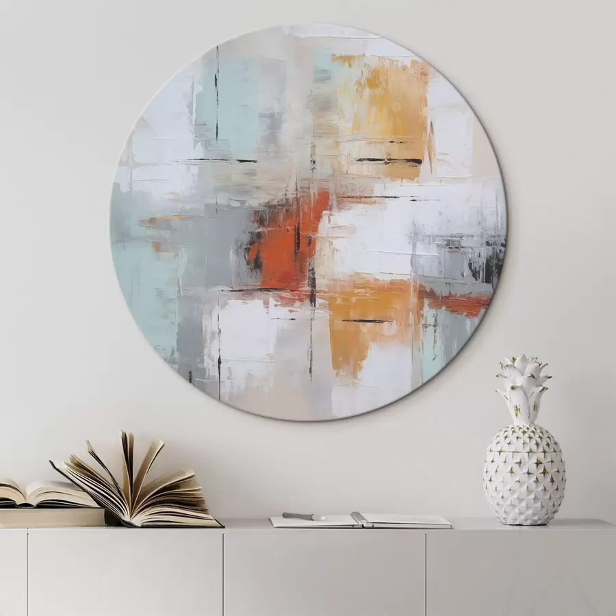 Pilt Abstraktsiooni imitatsioon maali ja hõõrdumistega r45634