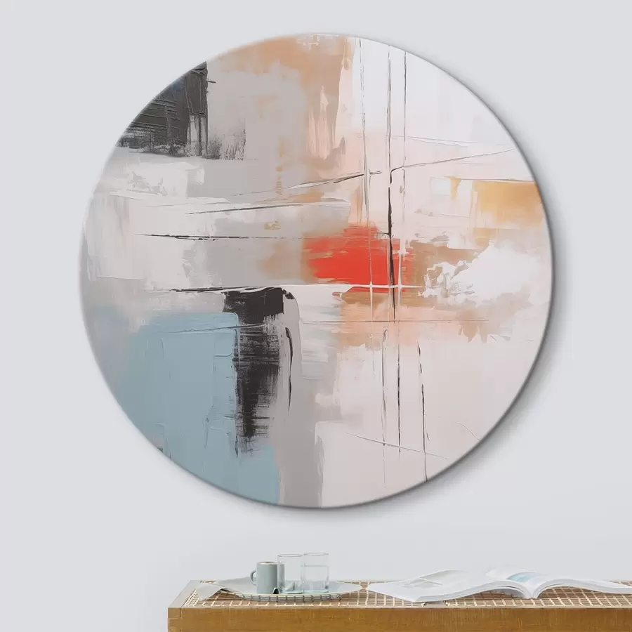 Pilt Abstraktsiooni imitatsioon maali ja hõõrdumistega r45635