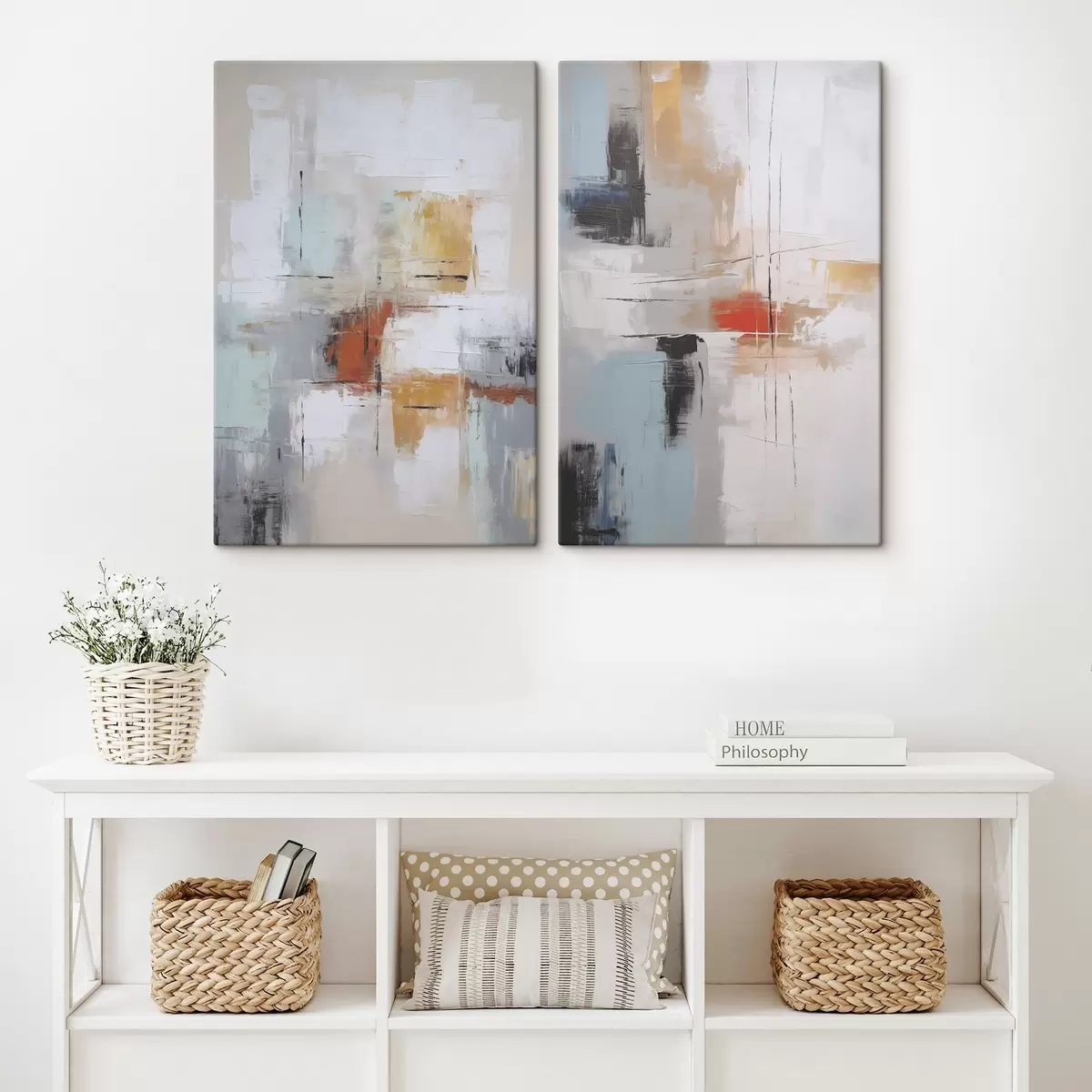 Pilt Abstraktsiooni imitatsioon maali ja hõõrdumistega m00667