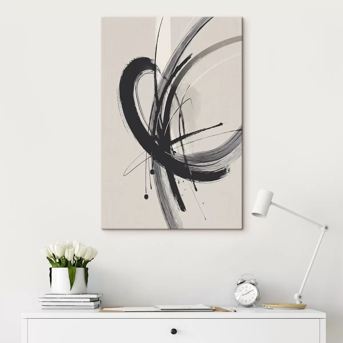 Pilt Abstraktsed minimalistlikud pintslitõmbed s45582