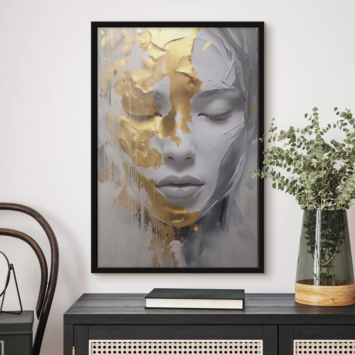 Plakat Abstraktne naise portree f45448