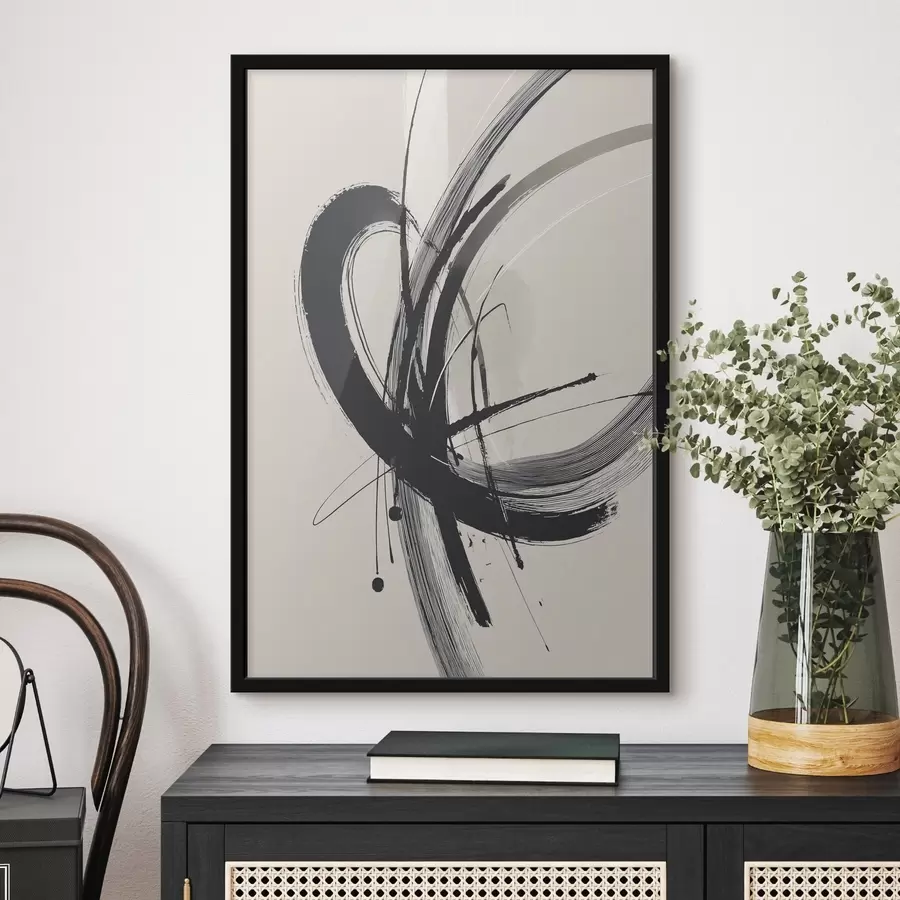 Fototapeedid Abstraktsed minimalistlikud pintslitõmbed f45582