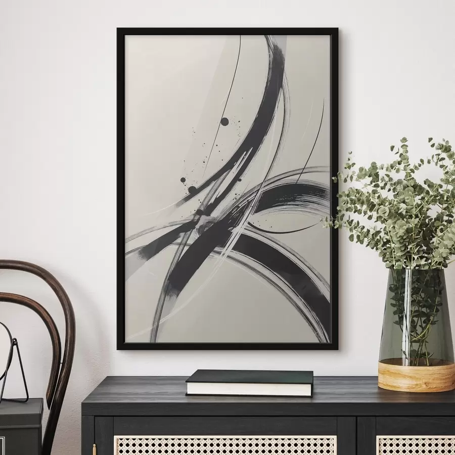 Fototapeedid Abstraktsed minimalistlikud pintslitõmbed f45583