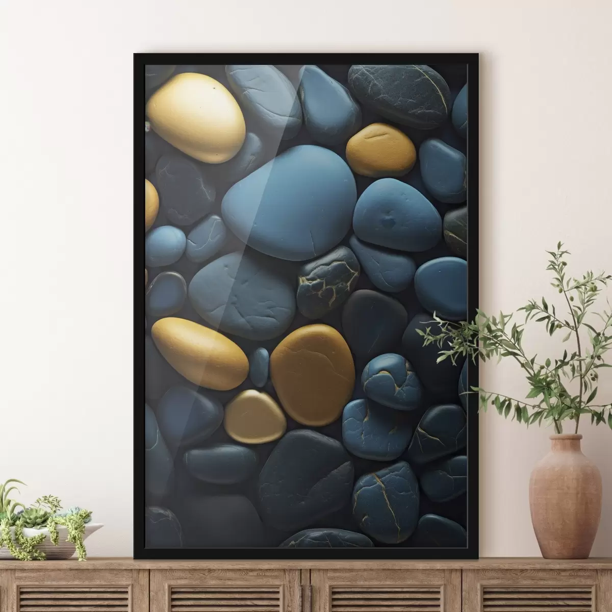 Plakat Abstraktsed vertikaalsed värvilised jooned f45512