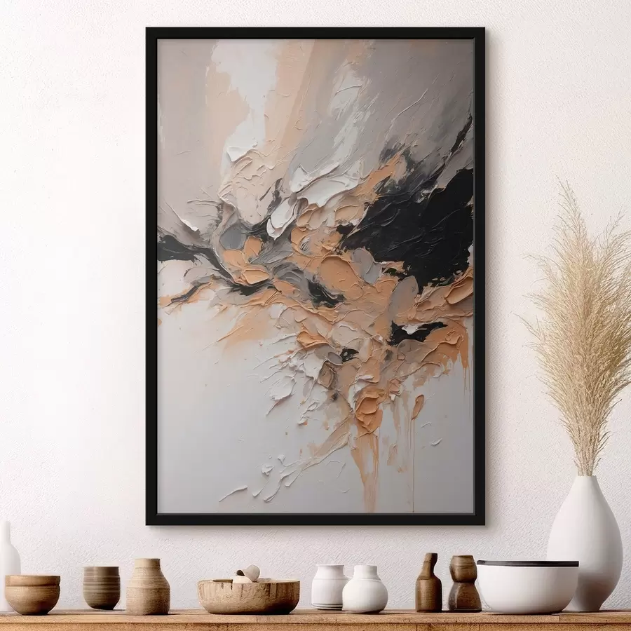 Fototapeedid Abstraktne tekstuur koos värvilöökidega f45619