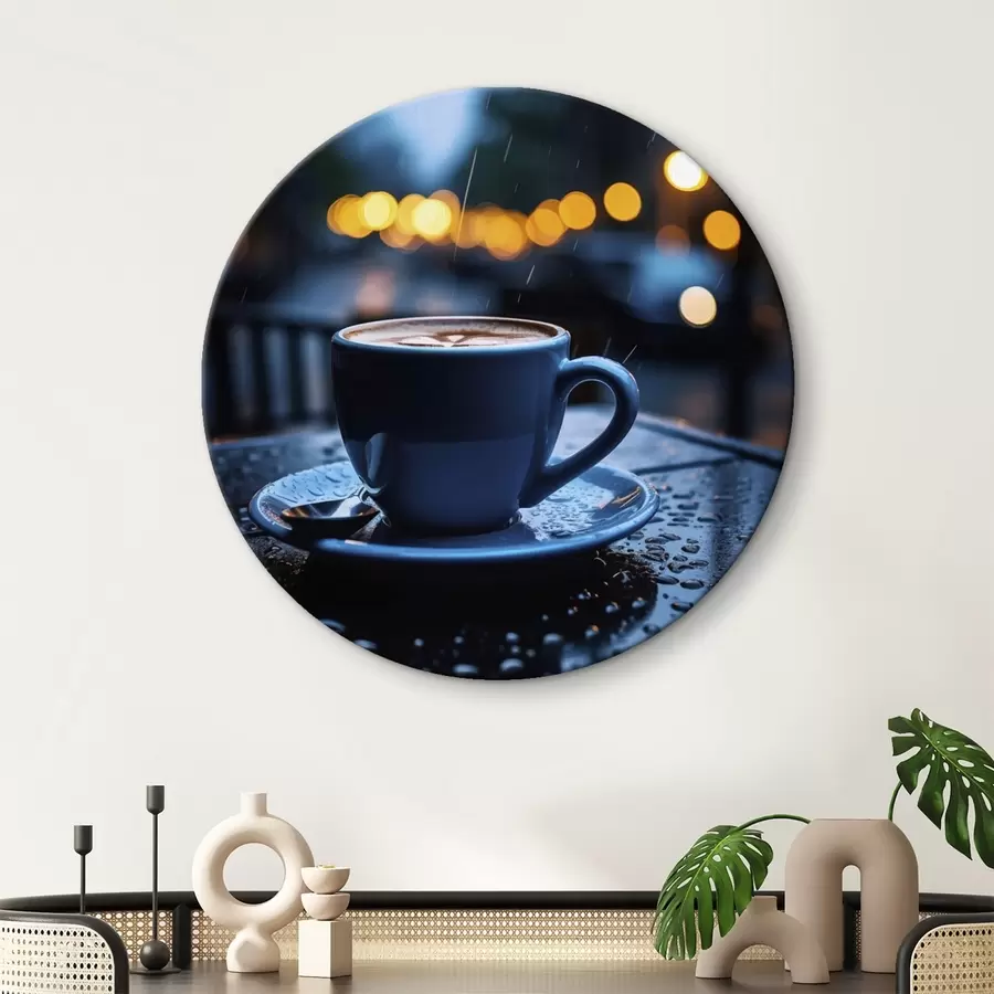 Pilt Abstraktne maalimine beeži ja musta toonides r45497