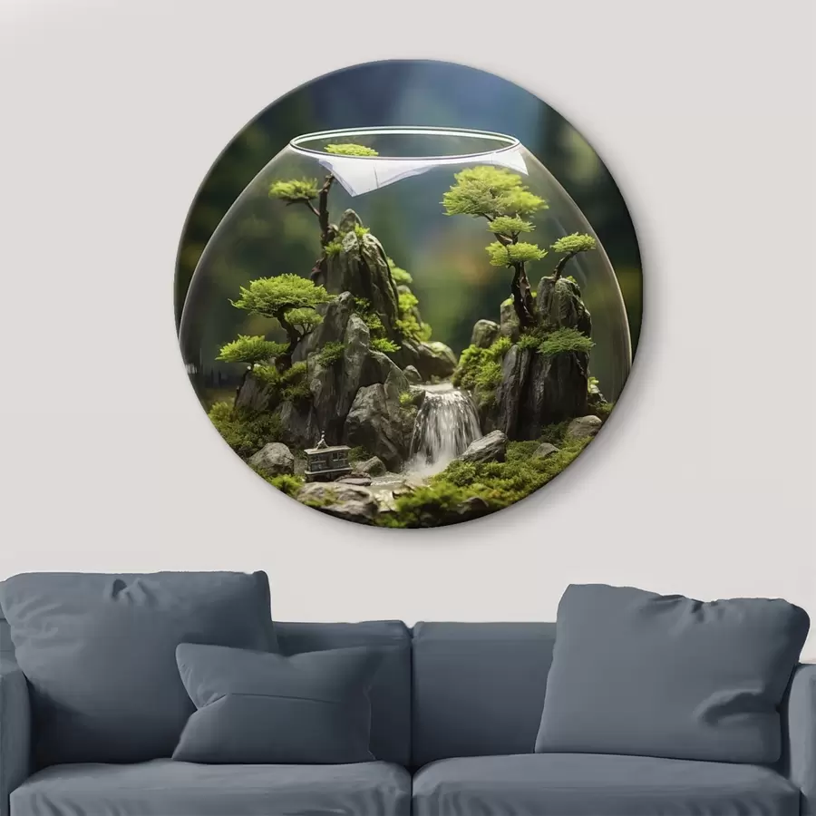 Pilt Sinine lill, mille kroonlehtedel on veetilgad r45502