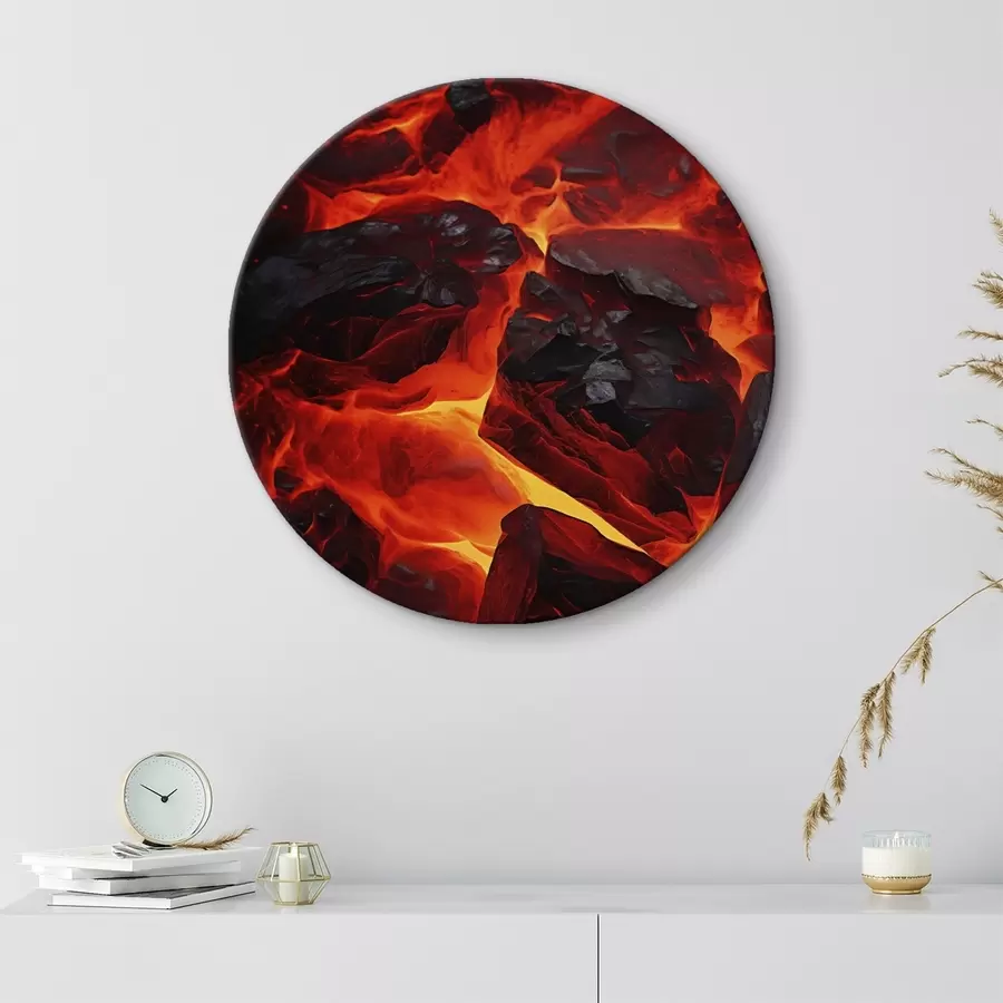 Pilt Punase-kuumad kivid koos laavavooludega r45515