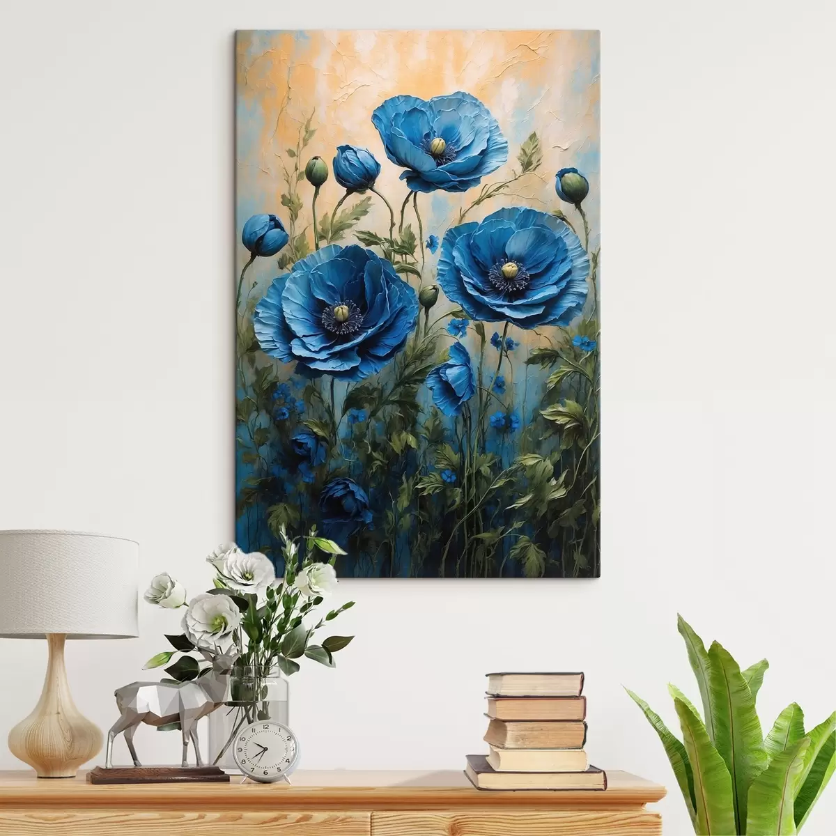 Pilt Vana puu punase päikese taustal s45488