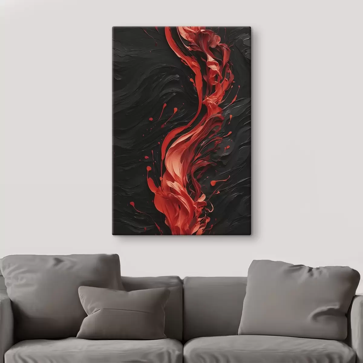 Pilt Abstraktsed kontsentrilised ringid hallis ja valges toonis s45490