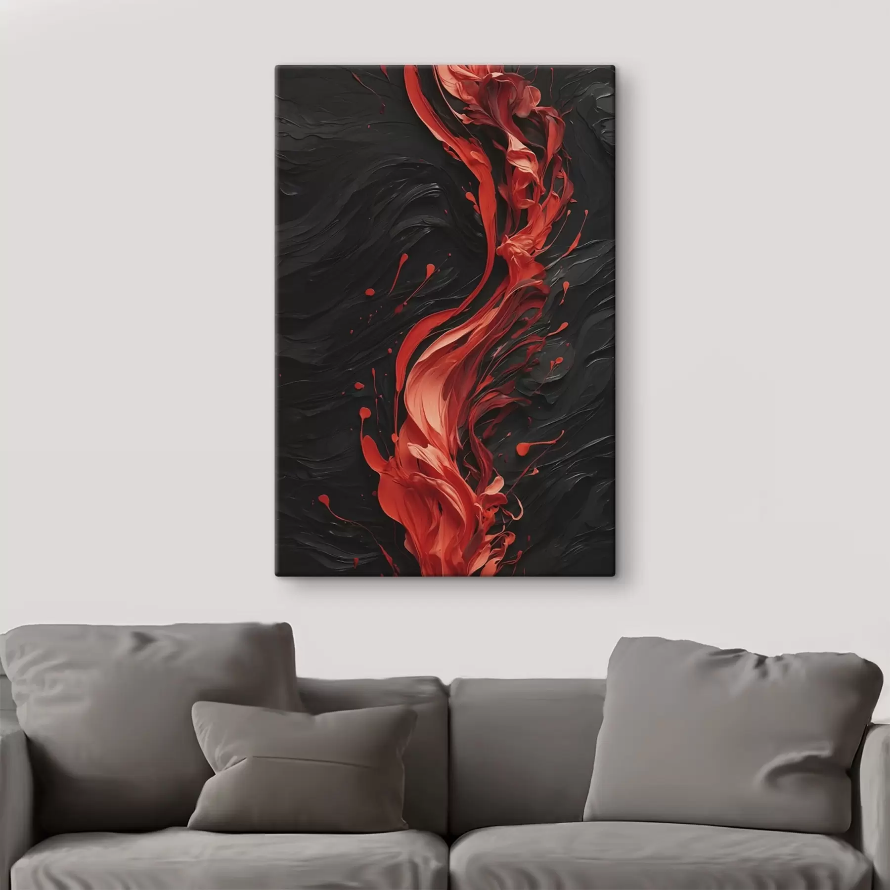 Pilt Abstraktsed kontsentrilised ringid hallis ja valges toonis s45490