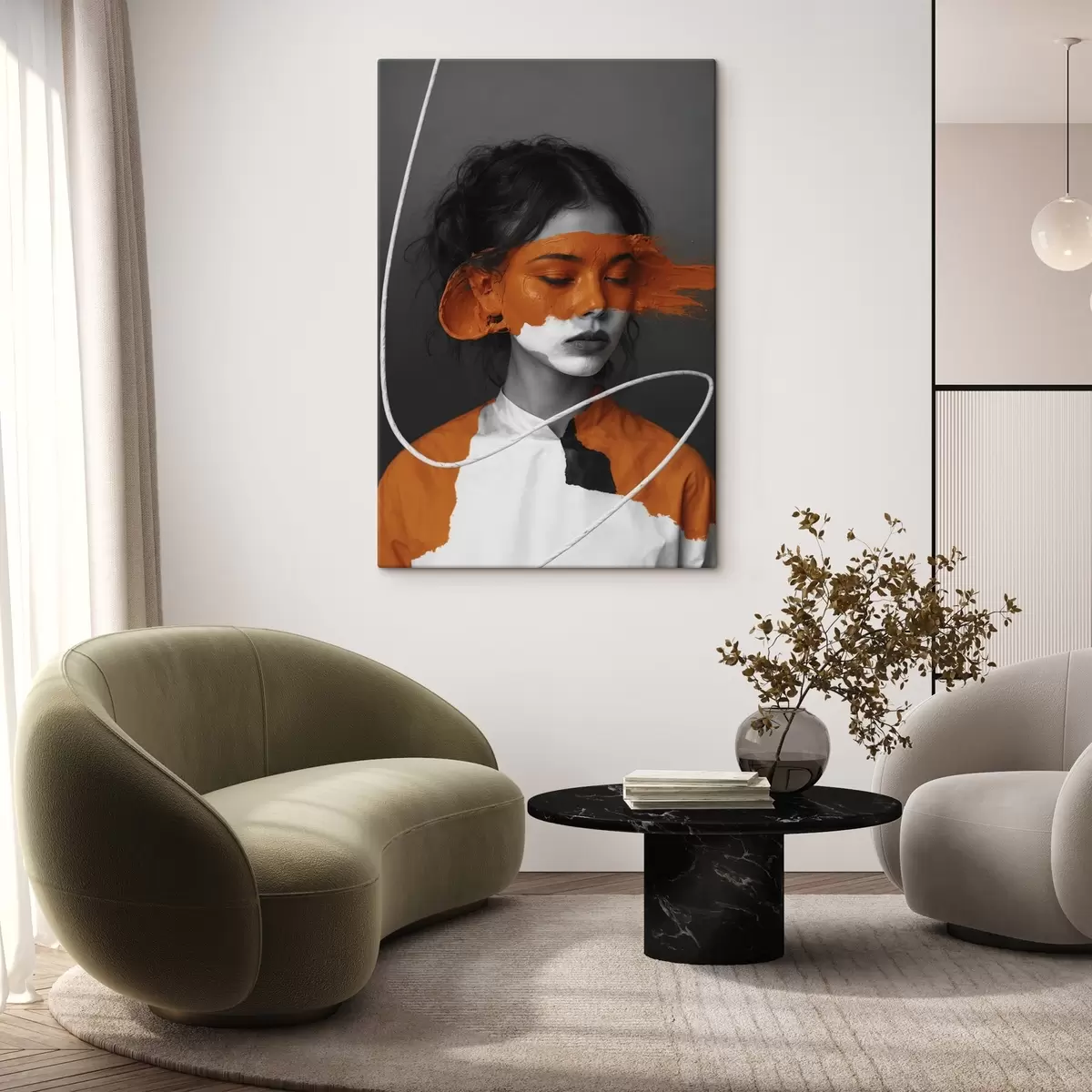 Pilt Lilla lill stiilis volüümne maalimine s45495