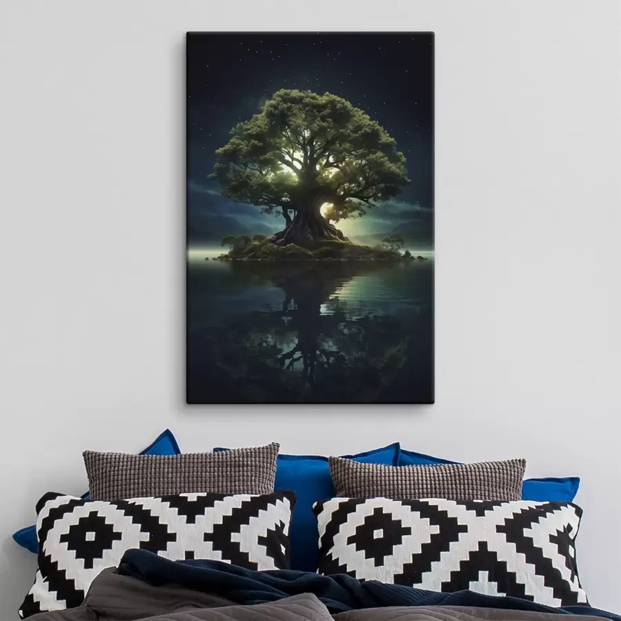 Pilt Roheline õun veepiiskadega s45510