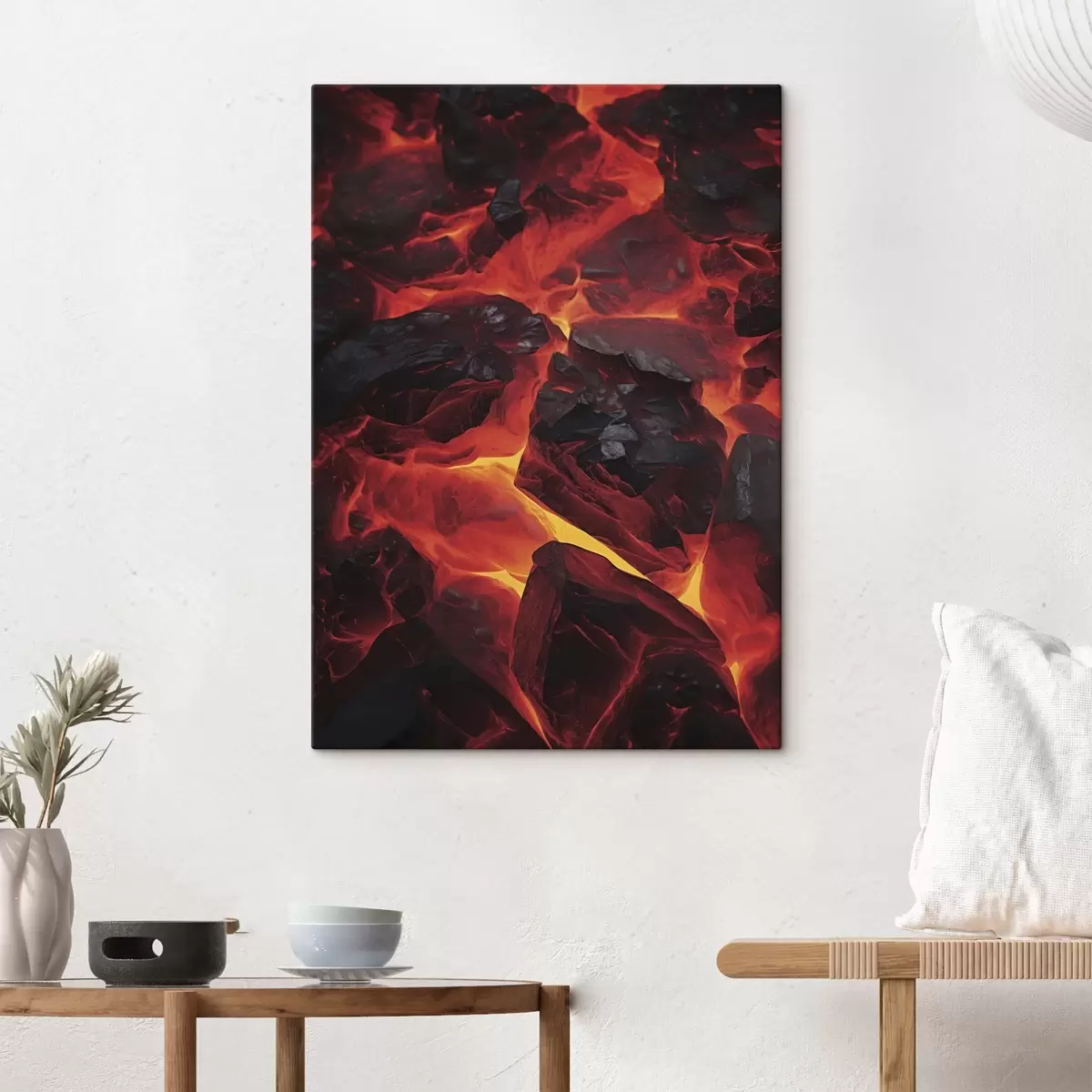 Pilt Punase-kuumad kivid koos laavavooludega s45515