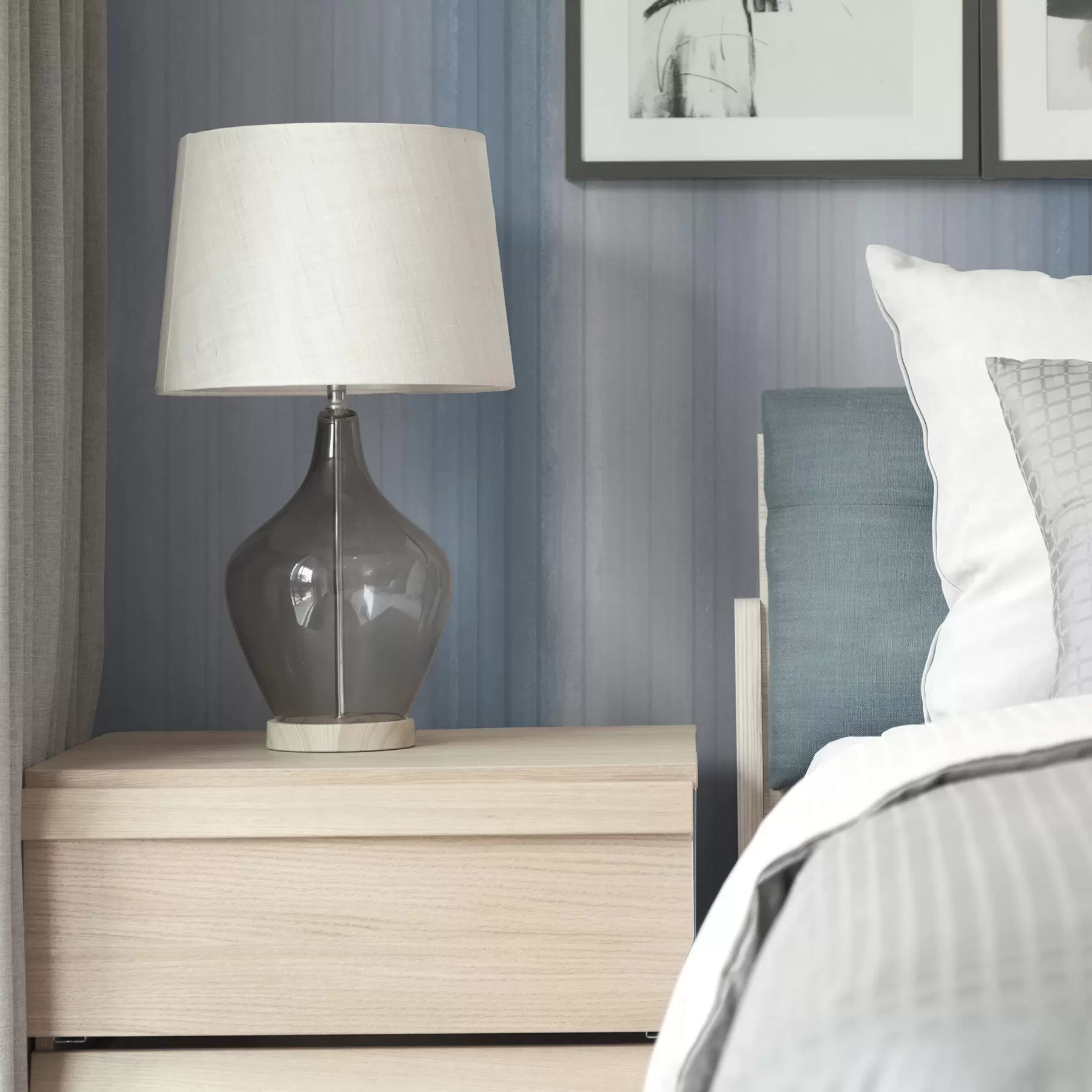 Fototapeedid Pehme sinine-hall gradientne triibud a00506