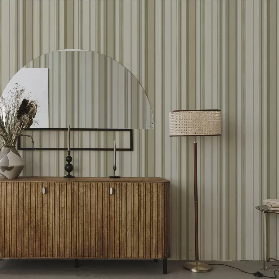 Fototapeedid Kreemjas taust halli-beeži vertikaalsete triipudega a00564