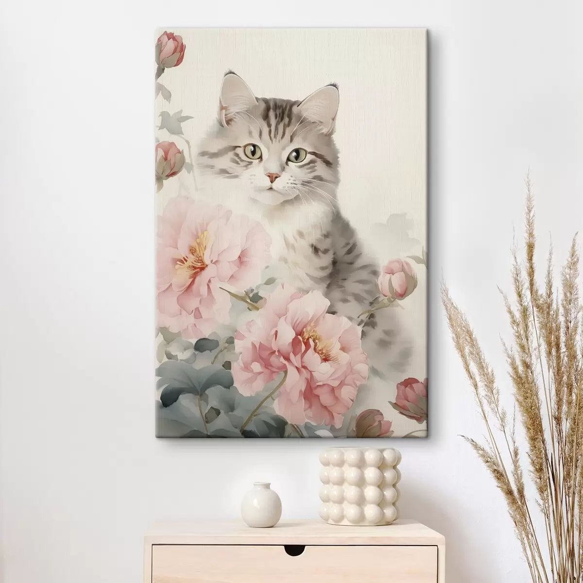 Pilt Kass lillede vahel s45674