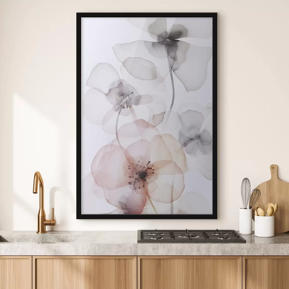 Plakat Lilled imitatsioon akvarell f45681