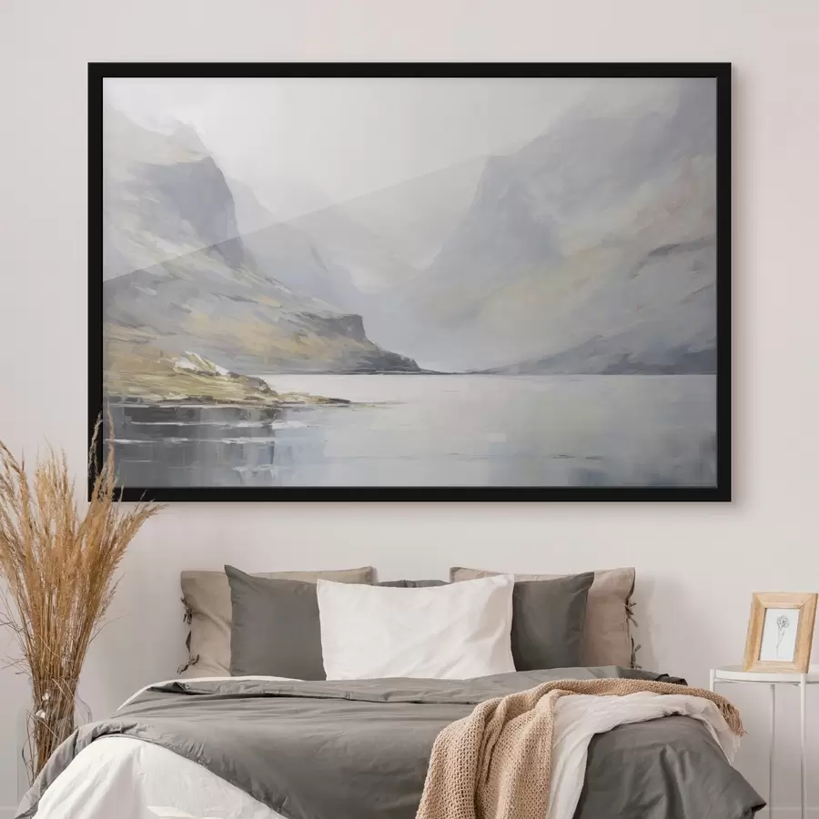 Fototapeedid Mägede lähedal asuv laht f45687