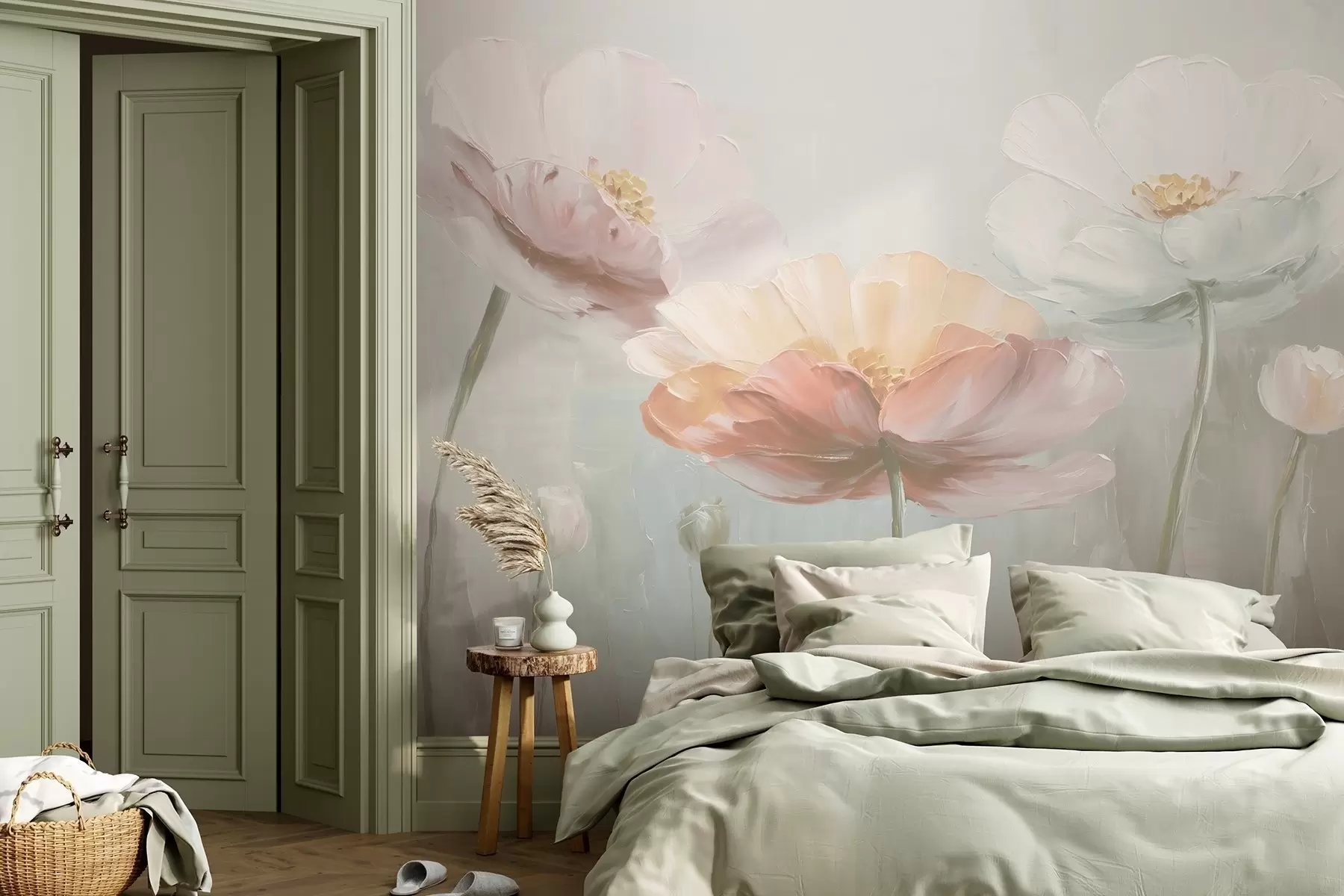 Fototapeedid Volüümne pastell moonid õlimaali stiilis w09310v1