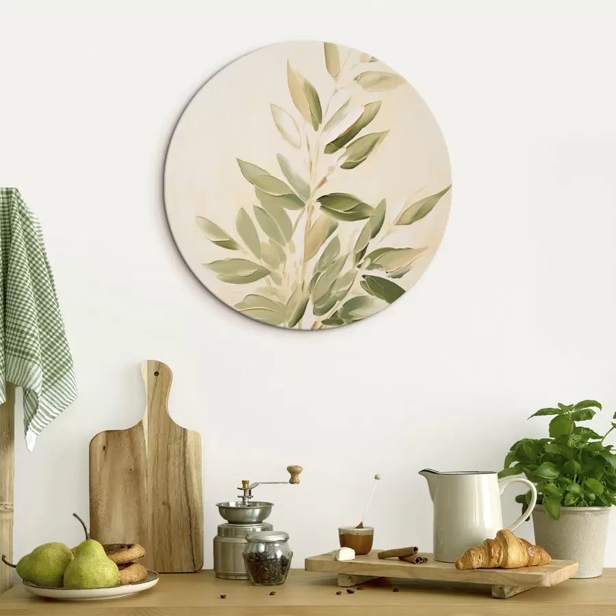 Pilt Roheliste lehtedega haru helebeežil taustal r45689