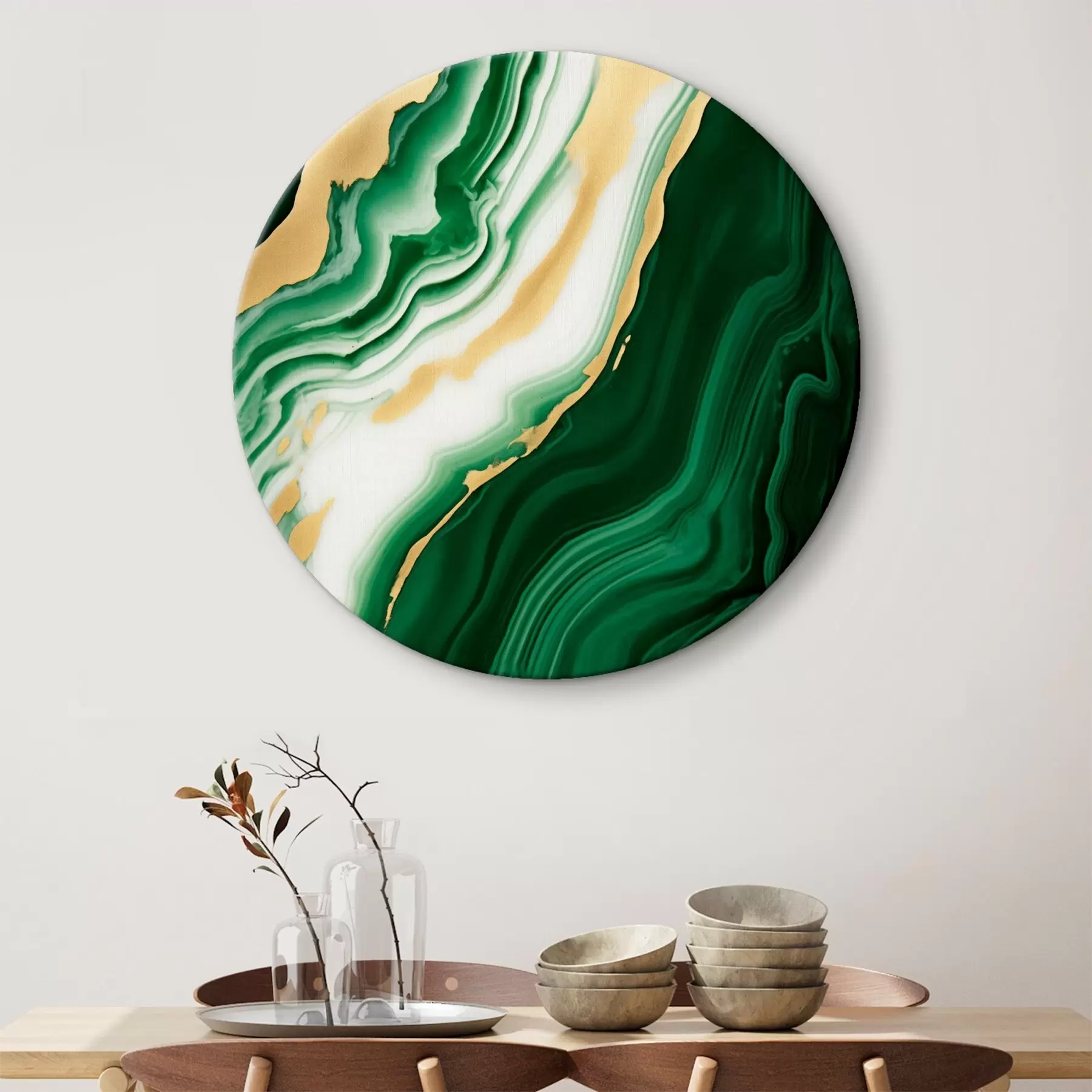 Pilt Rohelise-valge-kollase marmori tekstuurid r45695