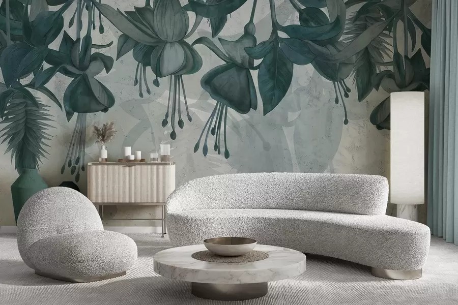 Fototapeedid Rippuvad lilled grunge stiilis w04472v1