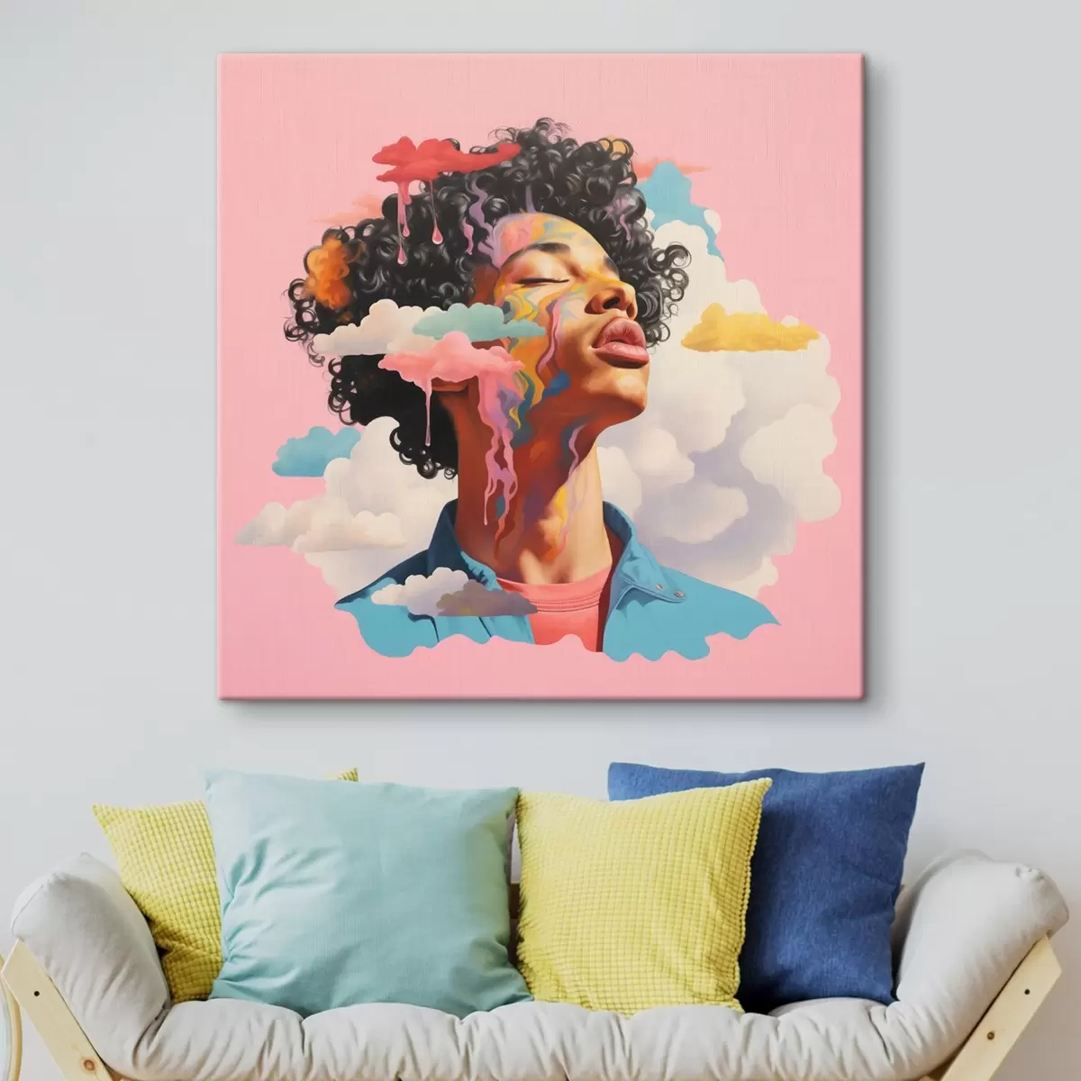 Pilt Unistaja pilvedes akvarellistiilis s45636