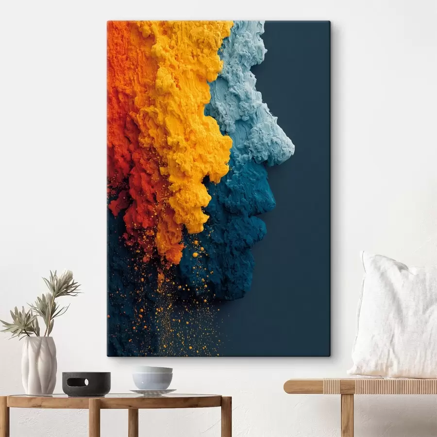 Pilt Dünaamiline portree värviliste värvidega s45638