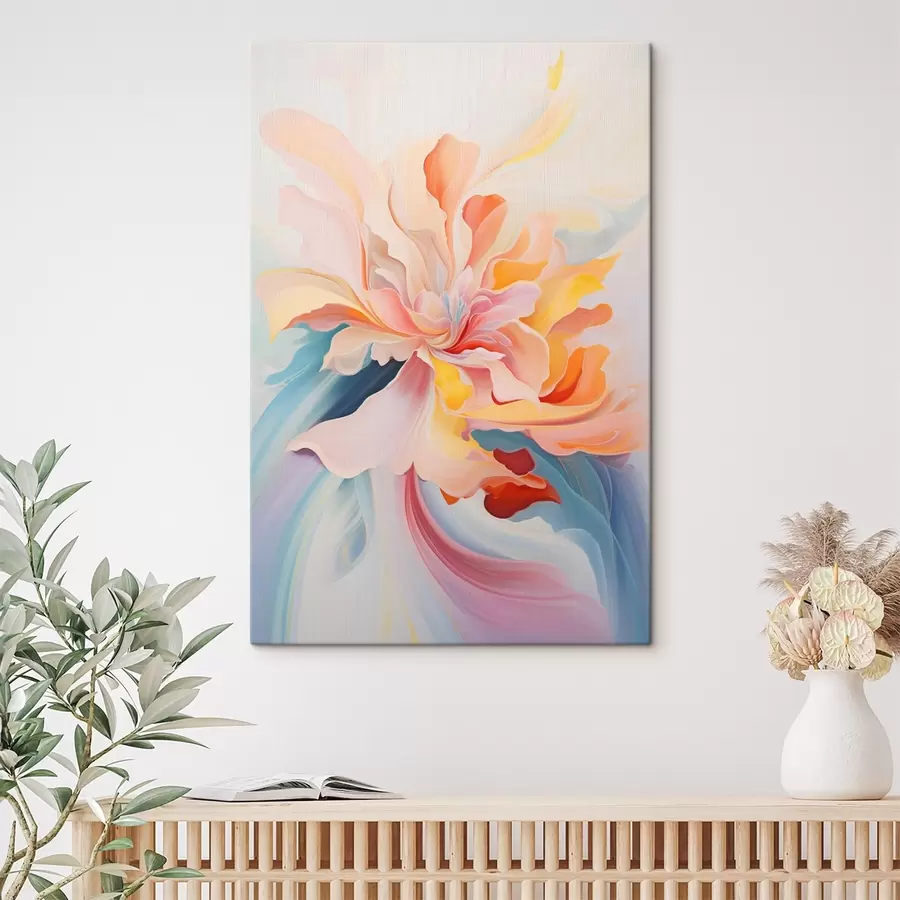 Pilt Abstraktne lill pastelsetes toonides s45640