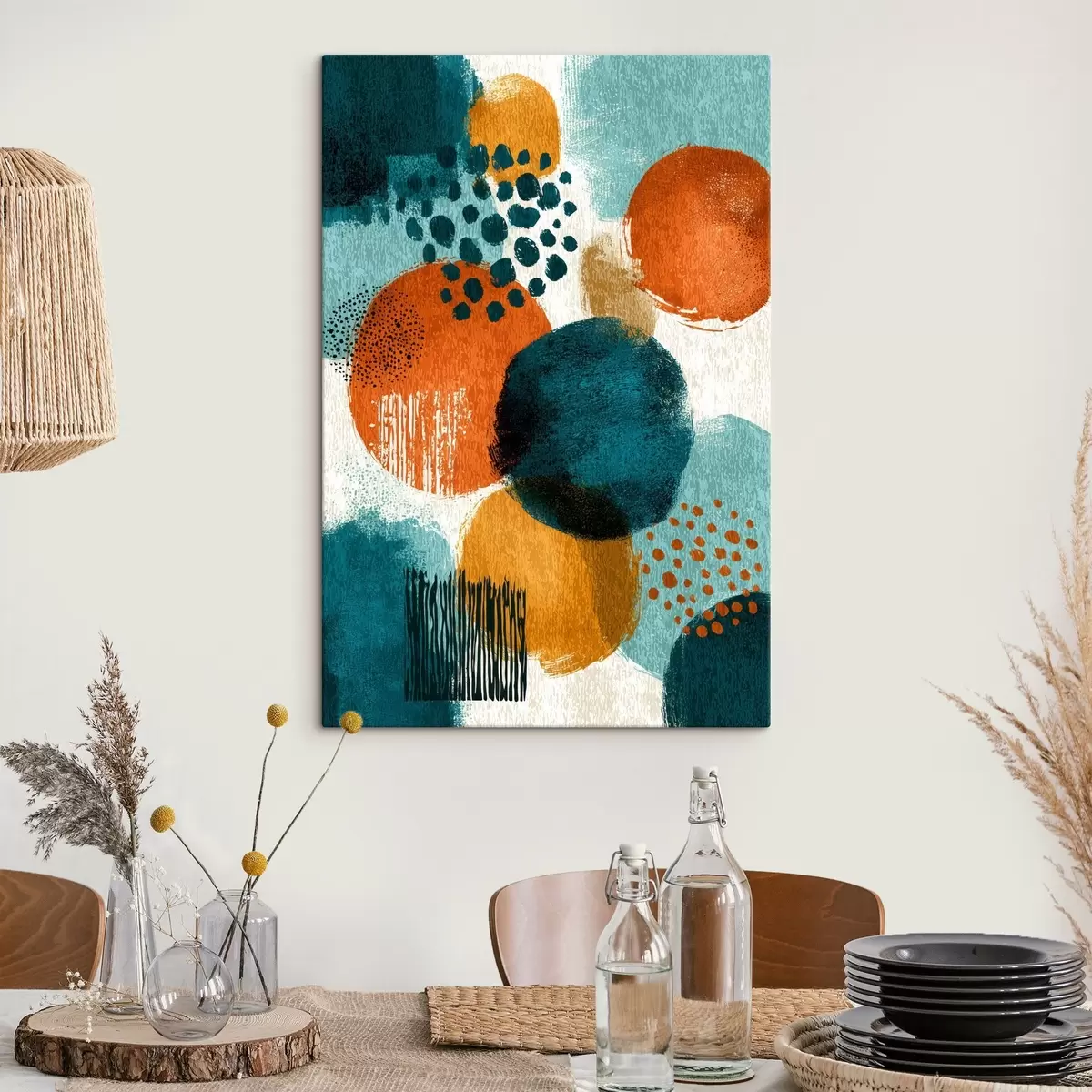 Pilt Heledad kujundid abstraktses maalimisstiilis s45649