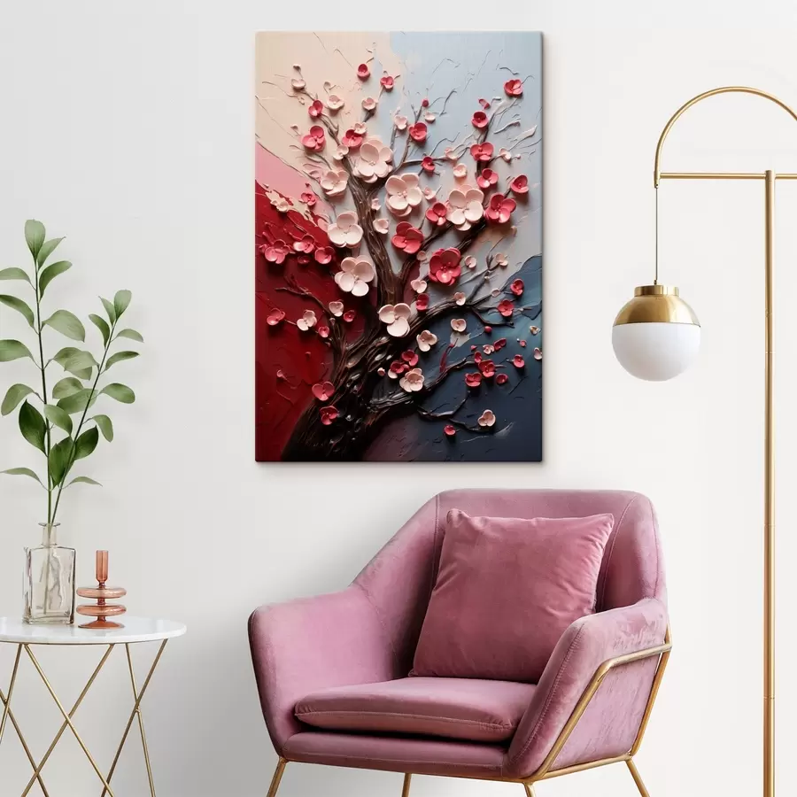 Pilt Volüümne sakura tekstuurse maalimise stiilis s45650