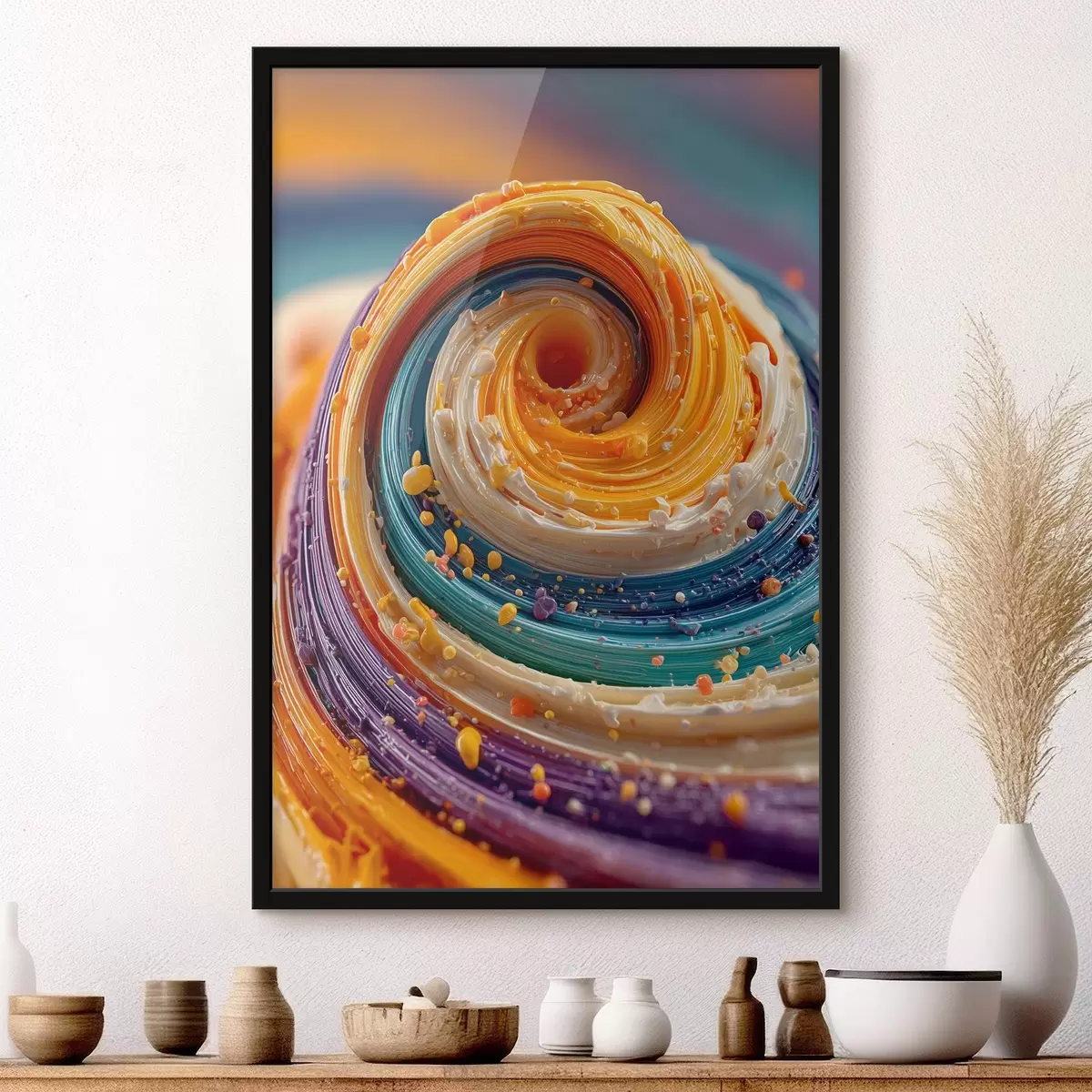 Plakat Mitmevärviline keeris f45639