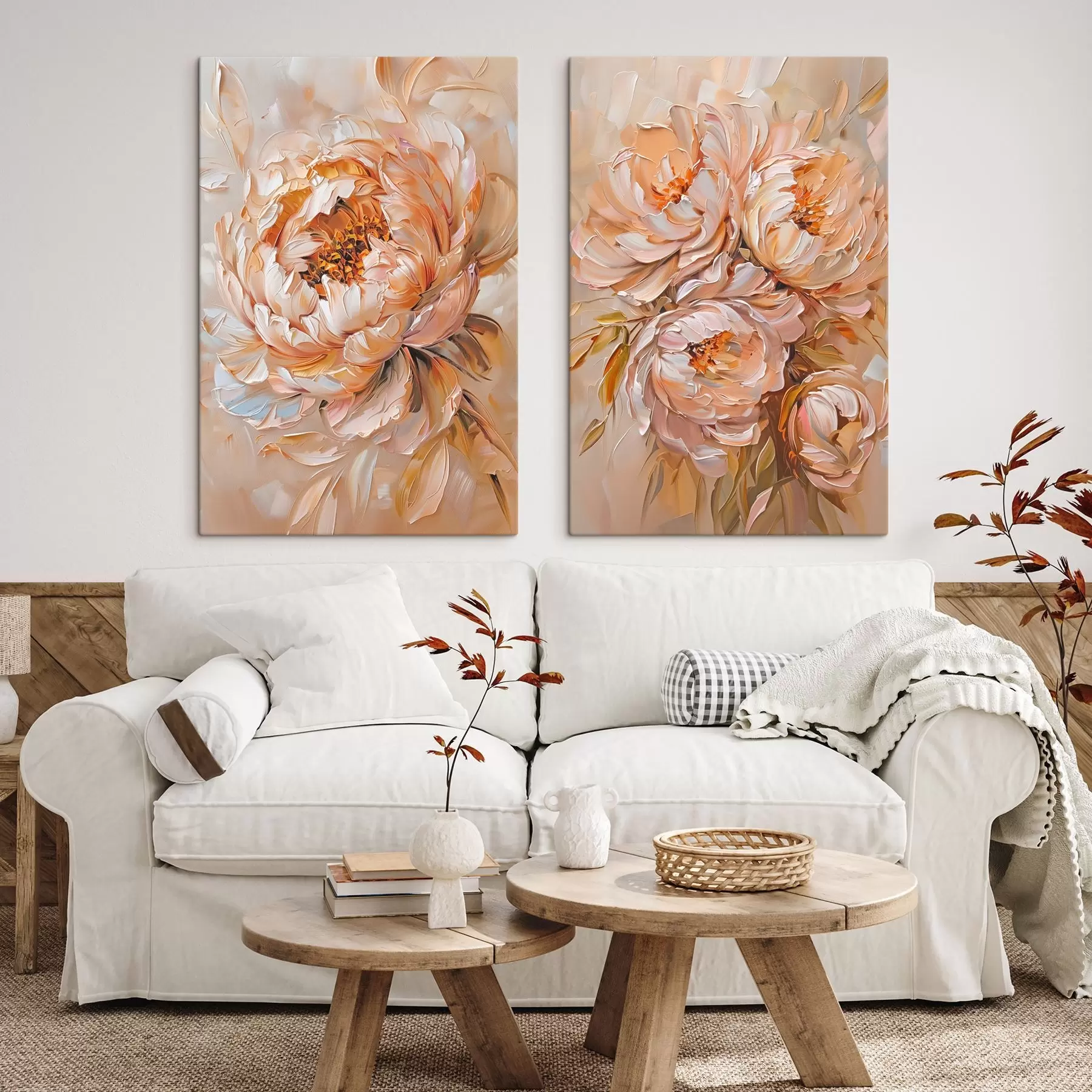 Pilt Õrnad abstraktsed peonid m00673