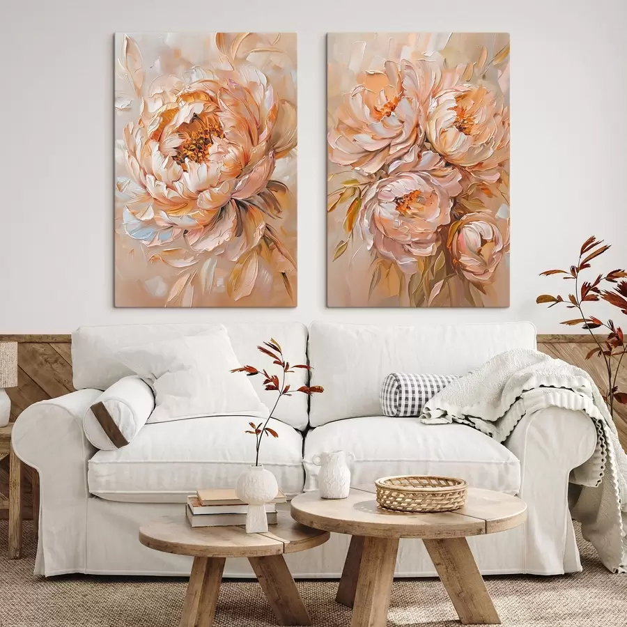 Pilt Õrnad abstraktsed peonid m00673