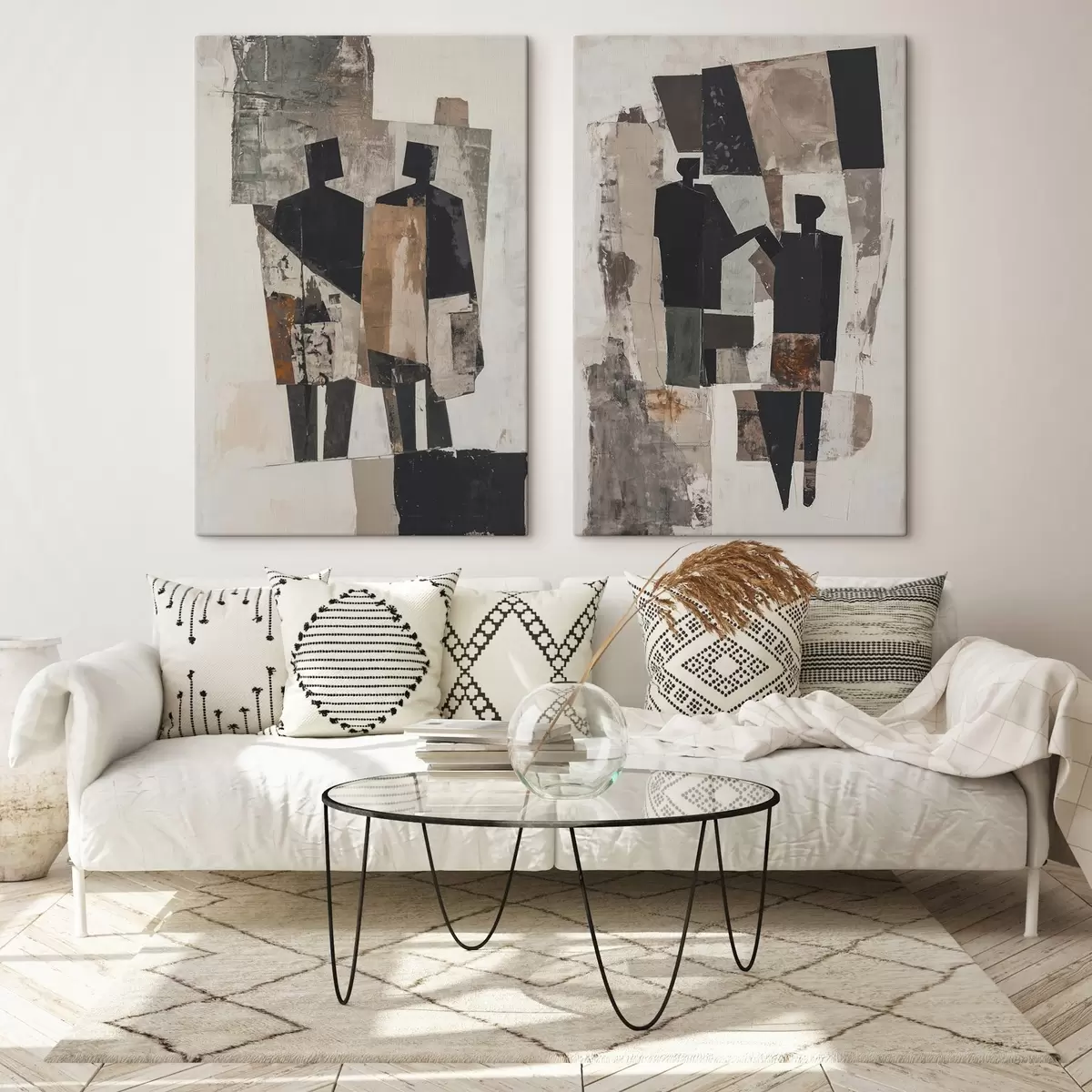 Pilt Abstraktsioon koos siluettidega m00716