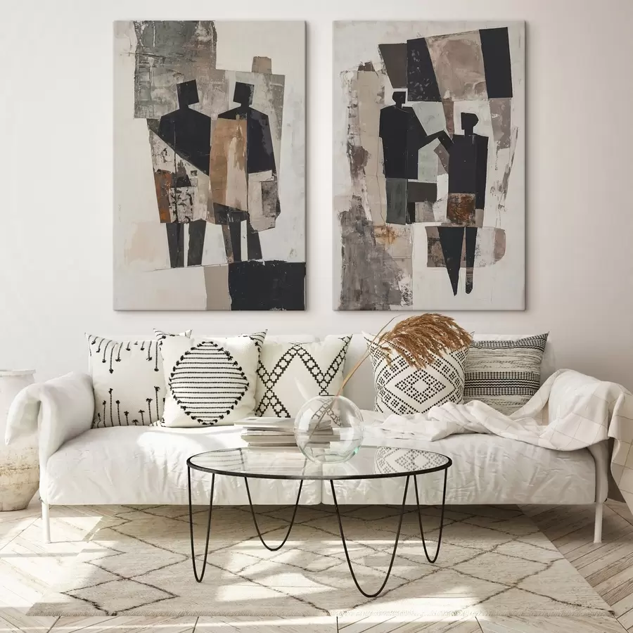 Pilt Abstraktsioon koos siluettidega m00716