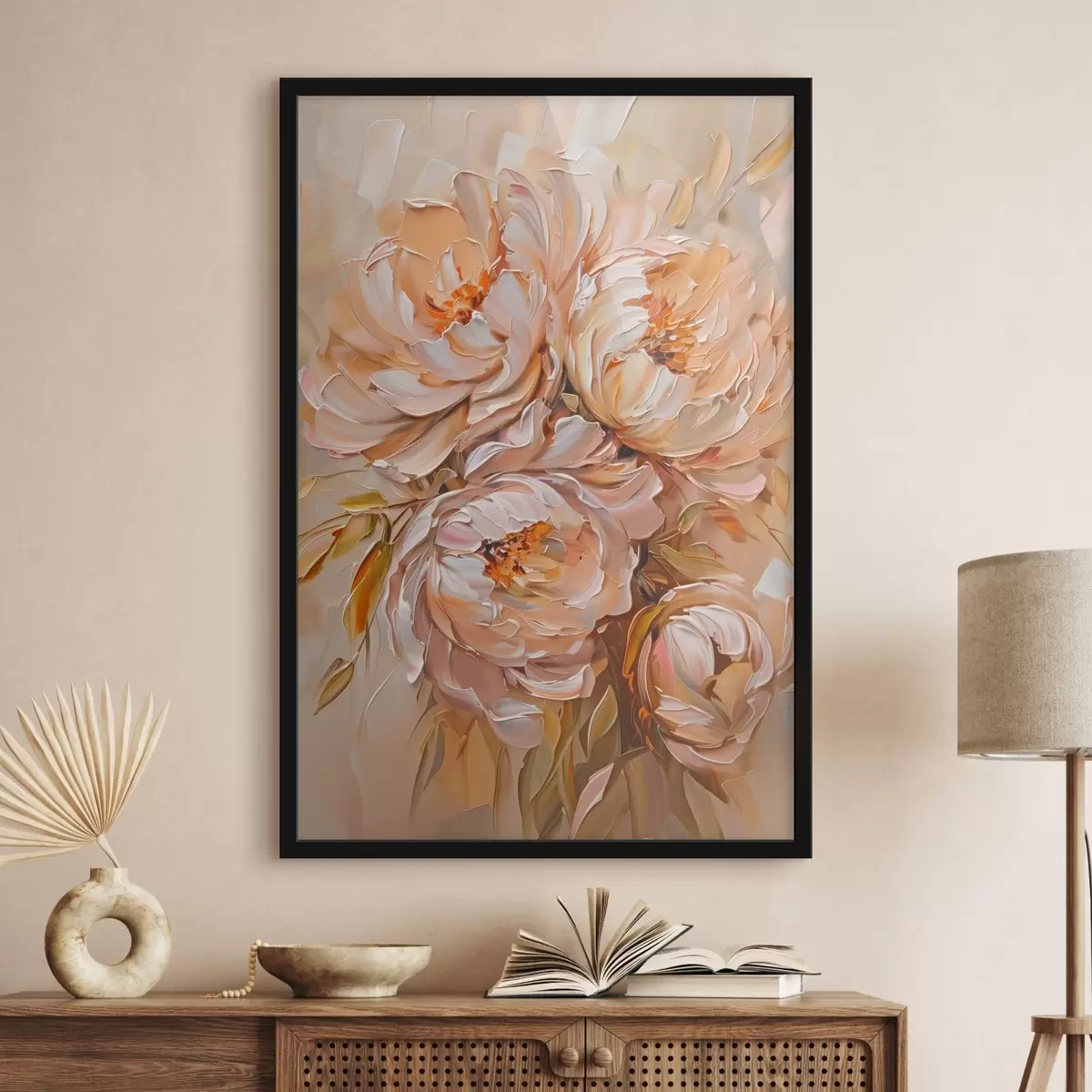 Plakat Õrnad abstraktsed peonid f45592