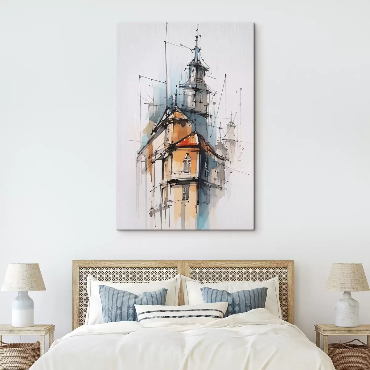 Pilt Majade imitatsioon skits ja akvarell s45765